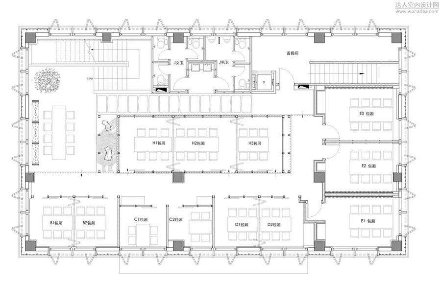 660平工業(yè)風(fēng)格主題餐廳設(shè)計效果-第2張圖片-上海古都建筑設(shè)計集團 660平工業(yè)風(fēng)格主題餐廳設(shè)計效果-第2張圖片-上海古都建筑設(shè)計集團