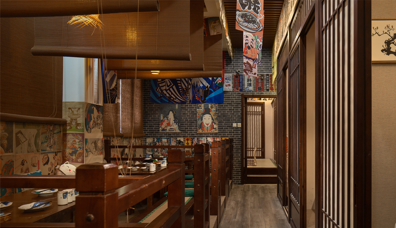 日式居酒屋裝修設(shè)計效果圖-第5張圖片-上海古都建筑設(shè)計集團